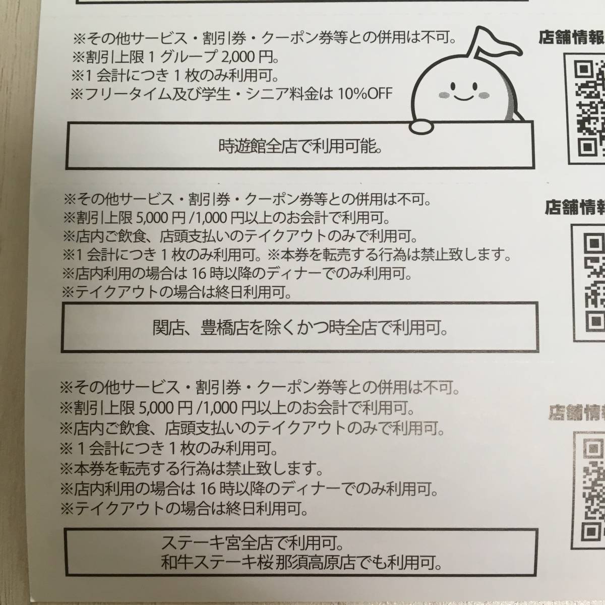 送料無料　アトム　コロワイド　がんこ炎　カルビ大将　寧々家　いろはにほへと　時遊館　かつ時　ステーキ宮　クーポン　割引券　不要_5