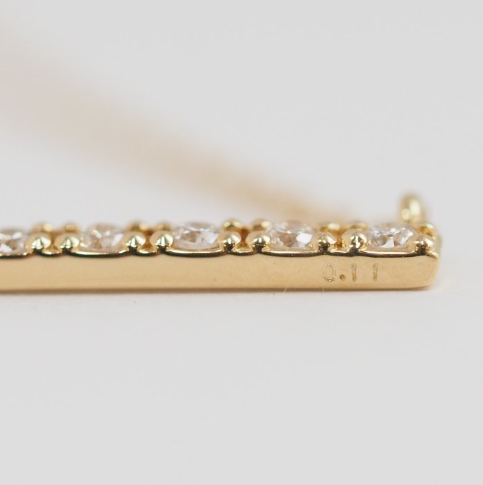 Tiam Tiam ティアム ティアム ケイウノ K18YG ダイヤ0.11ct 