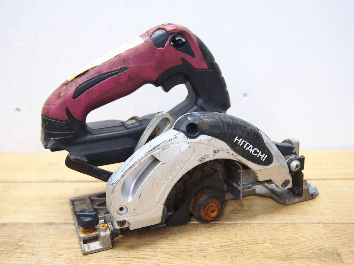 ☆【T0308-7】HITACHI 日立工機 C14DSL2 コードレス丸のこ 14.4V 125mm  