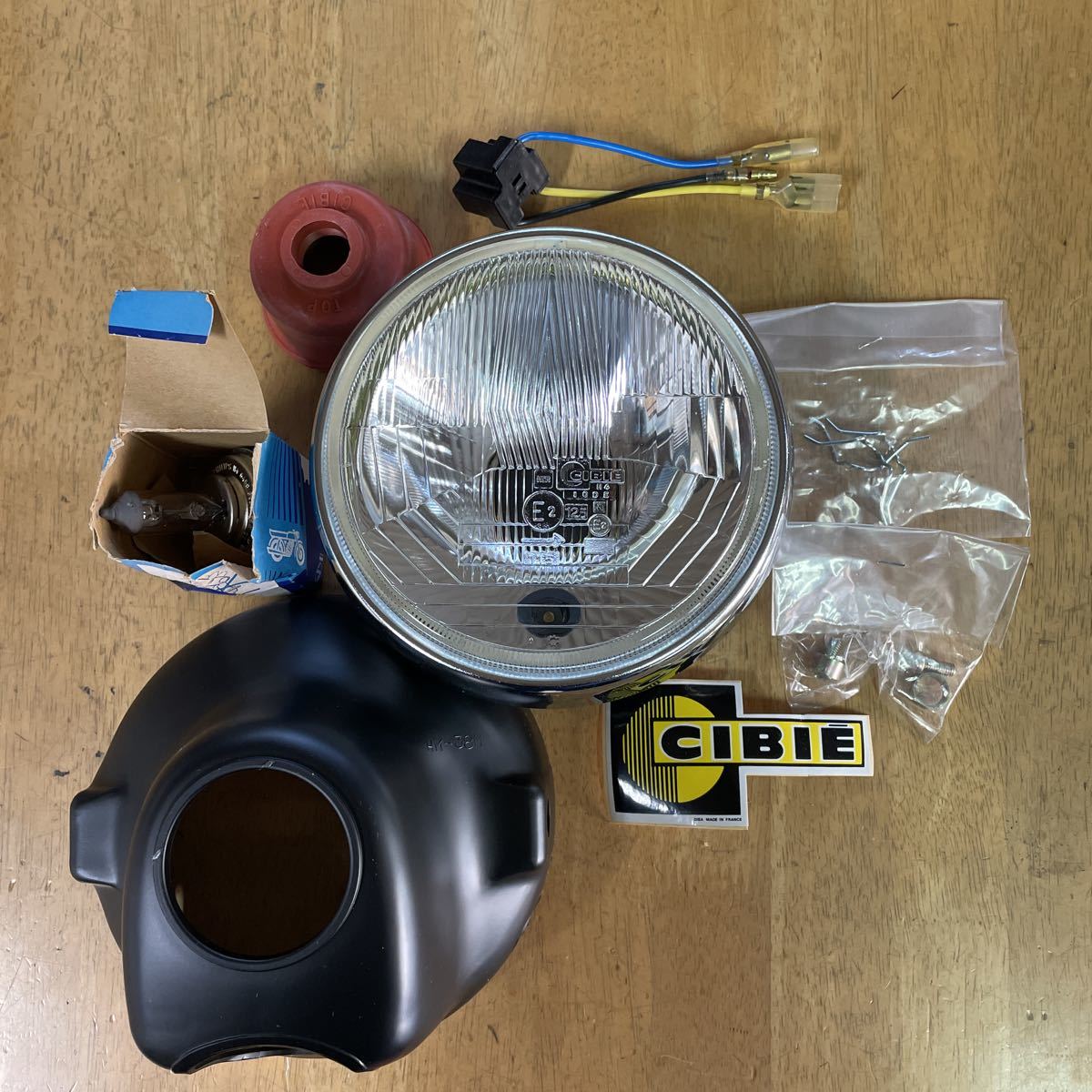 シビエヘッドライト 6v h4 新品 当時物 ヤマハgt50 /80 gr50/80 ホンダ 