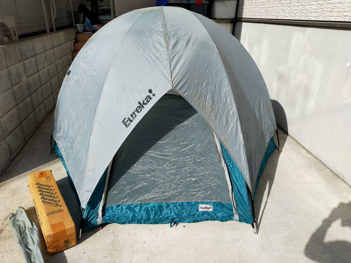 組立可能 超 Eureka テント 3 4人用 SLEEP 34 ドームタイプ THE STORMSHIELD EUREKA USA製 外箱