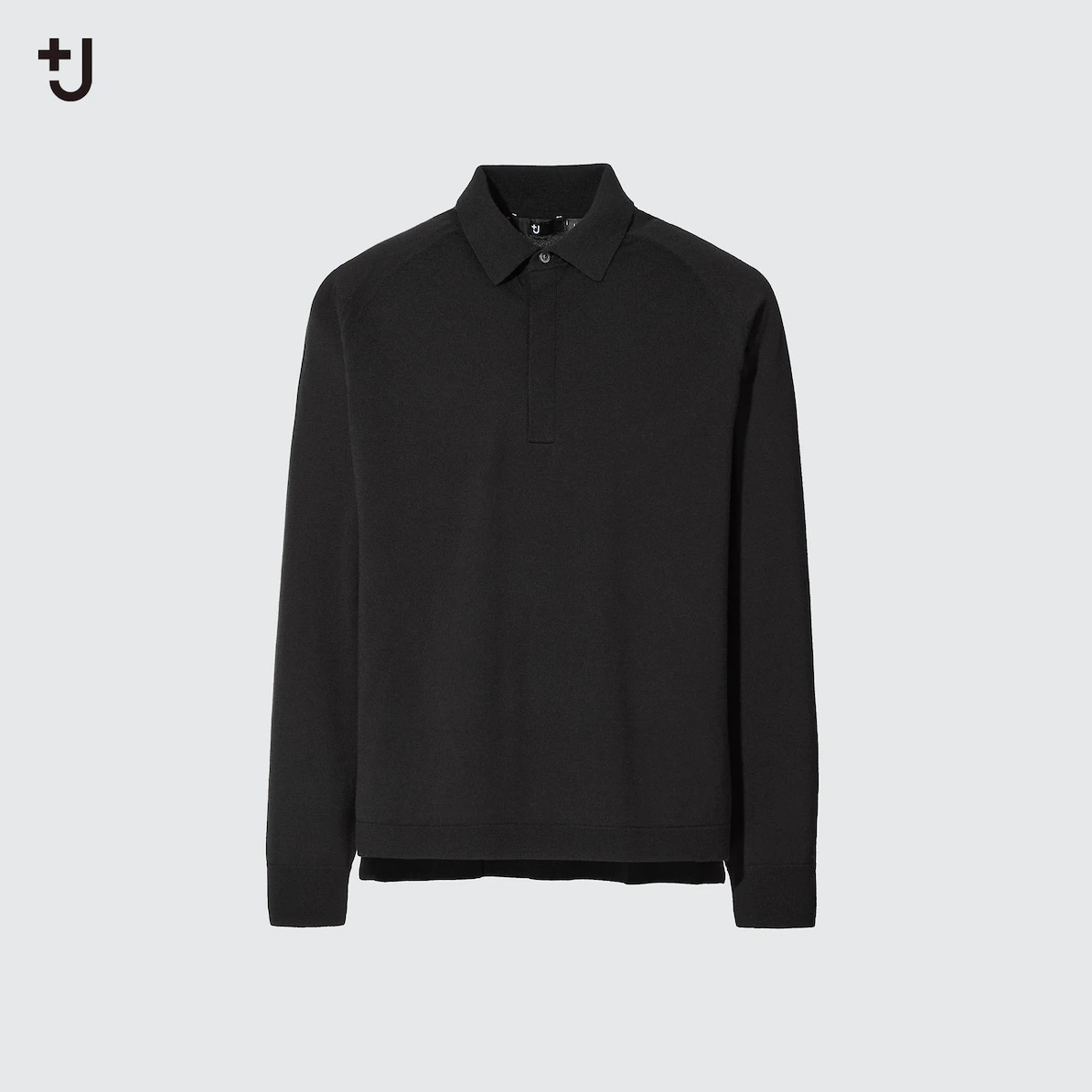【全国無料，格安】 L ブラック ユニクロ&times;ジル サンダー Jil Sander +J MEN メリノブレンドニットポロシャツ 長袖 ウール100% 黒 2021FW(セーター)｜売買されたオークション情報、yahooの商品情報をアーカイブ公開 - 男性用