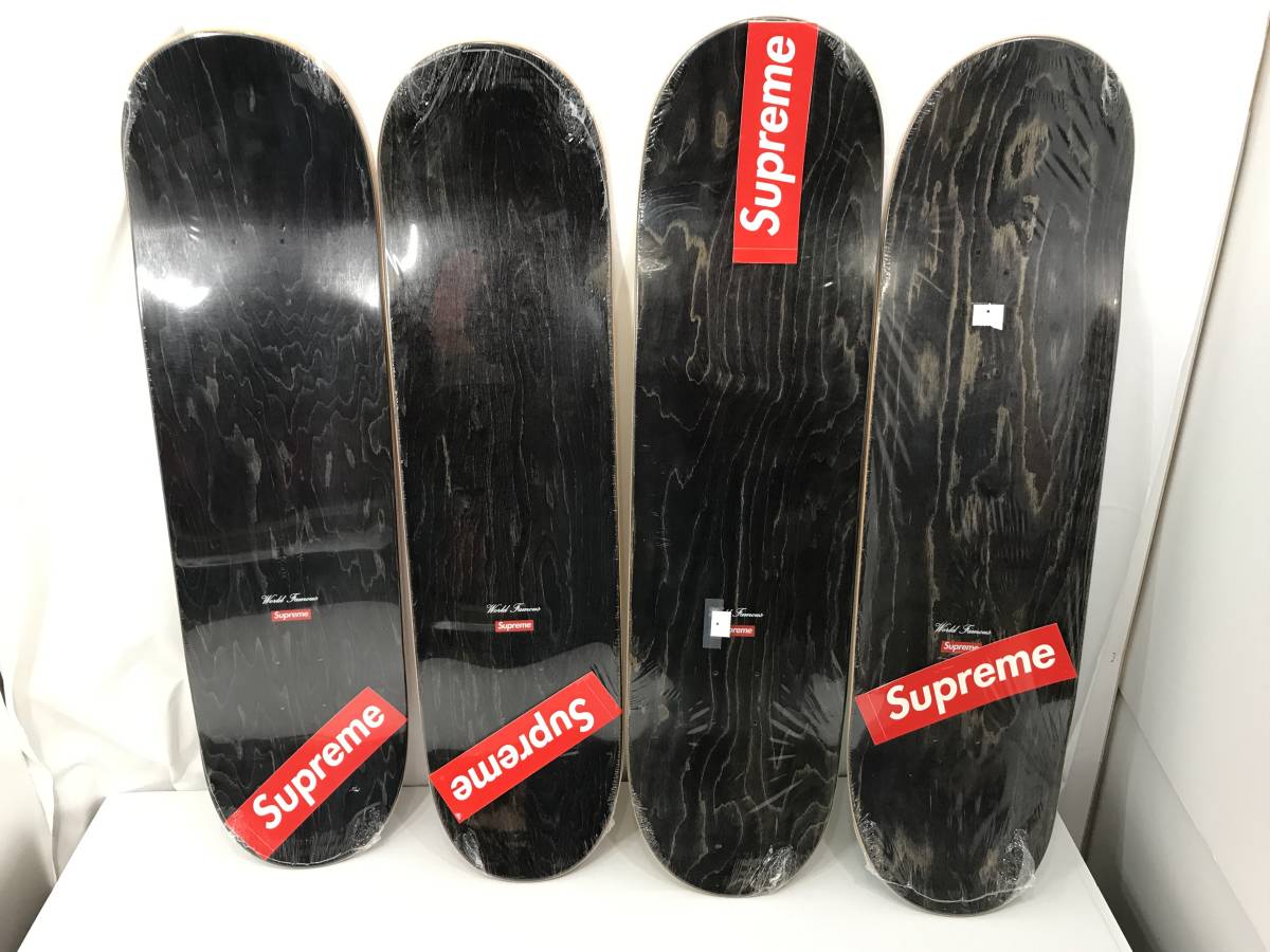 ほぼ未使用※Supreme 17SS Flowers Skateboard 4枚セット シュプリーム 