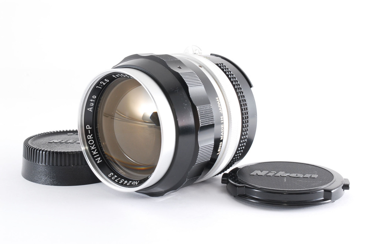 【良品】ニコン Nikon Ai改 Nikkor P 105mm F/2.5 高級 単焦点レンズ 試写・動作確認済み!943430 105mm Auto Nikon Camera , ニッコール千夜一夜物語