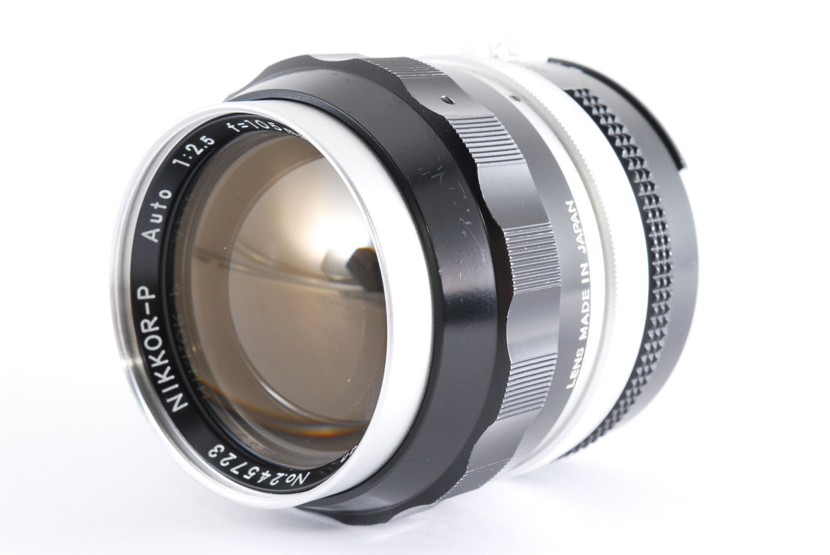 【良品】ニコン Nikon Ai改 Nikkor P 105mm F/2.5 高級 単焦点レンズ 試写・動作確認済み!943430 105mm Auto Nikon Camera , ニッコール千夜一夜物語