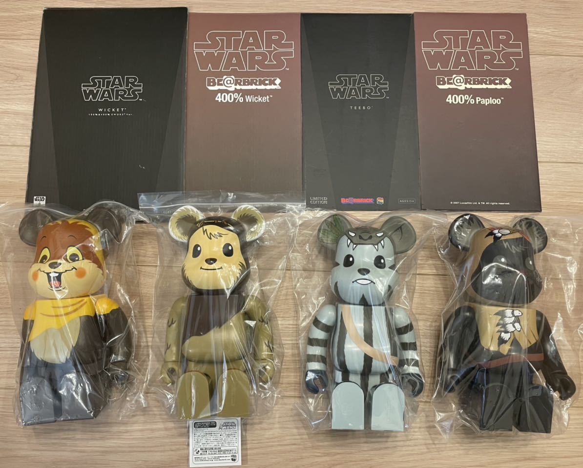 ベアブリック スターウォーズ BE@RBRICK 400% TEEBO STAR Wicket &amp