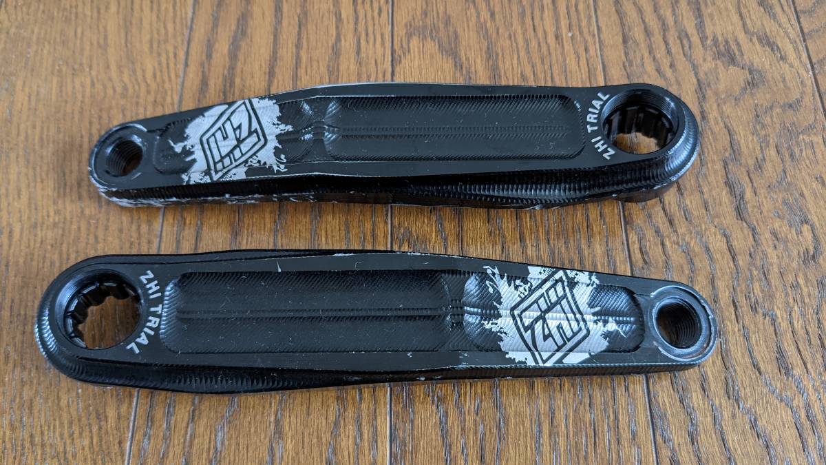 中古】超軽量 ZHI トライアル用 フロントフリークランク ISIS 160mm