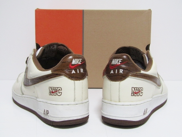 1円スタート 03年製 NIKE AIR FORCE 1 LOW EUFL NYC WHITE BISON CROCO 