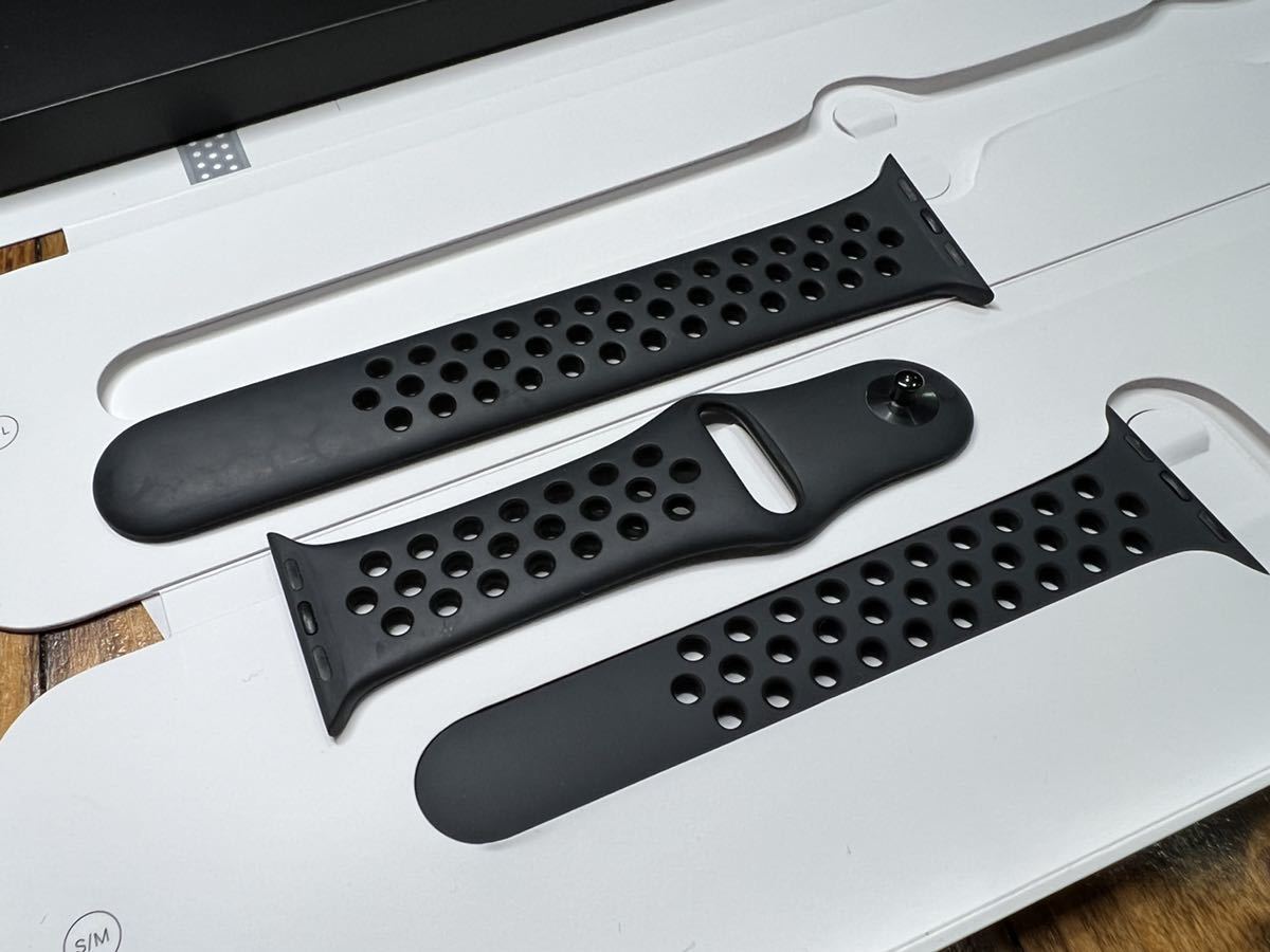 ☆即決 純正 Apple watch アンスラサイト ブラック Nike スポーツ 