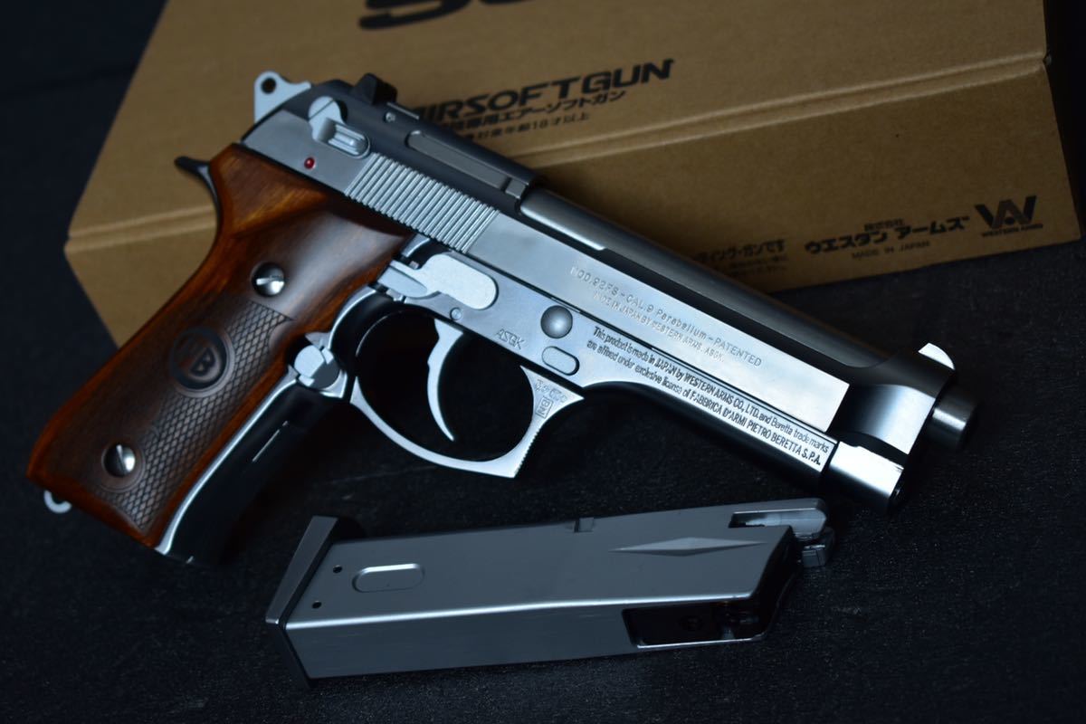 限定品] WA ベレッタ M92FS エクスポート INOX 木製グリップ 検 マルイ