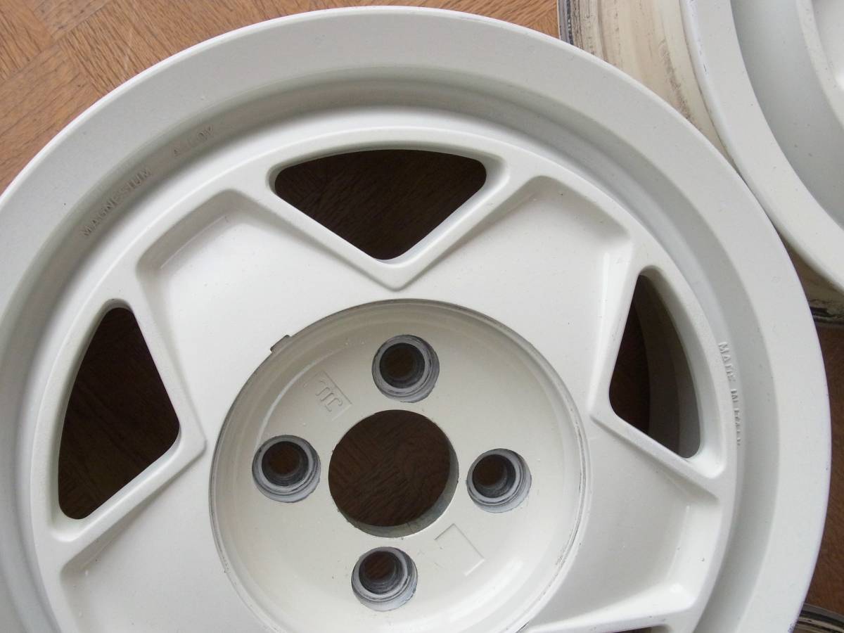 4枚新品当時物CROMODORA クロモドラ マグ 起こっ ホイール 15×6.5JH白