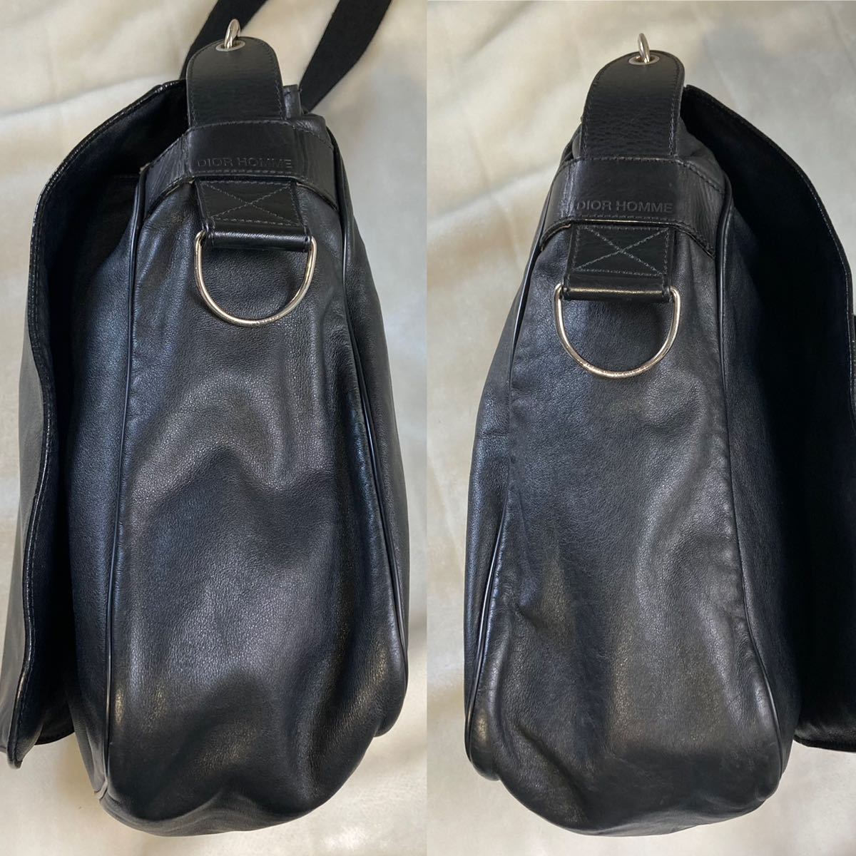 1円〜 美品 希少 DIOR HOMME ディオールオム メッセンジャーバッグ