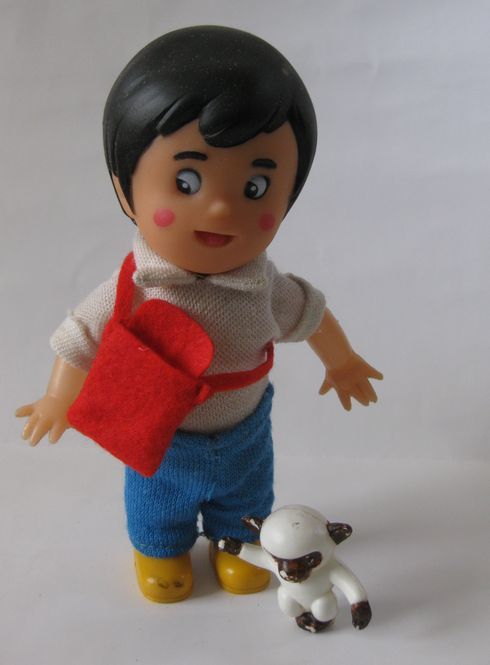 母をたずねて三千里 マルコ ソフビ人形 アメデオ付き 1970年代(ソフビ 