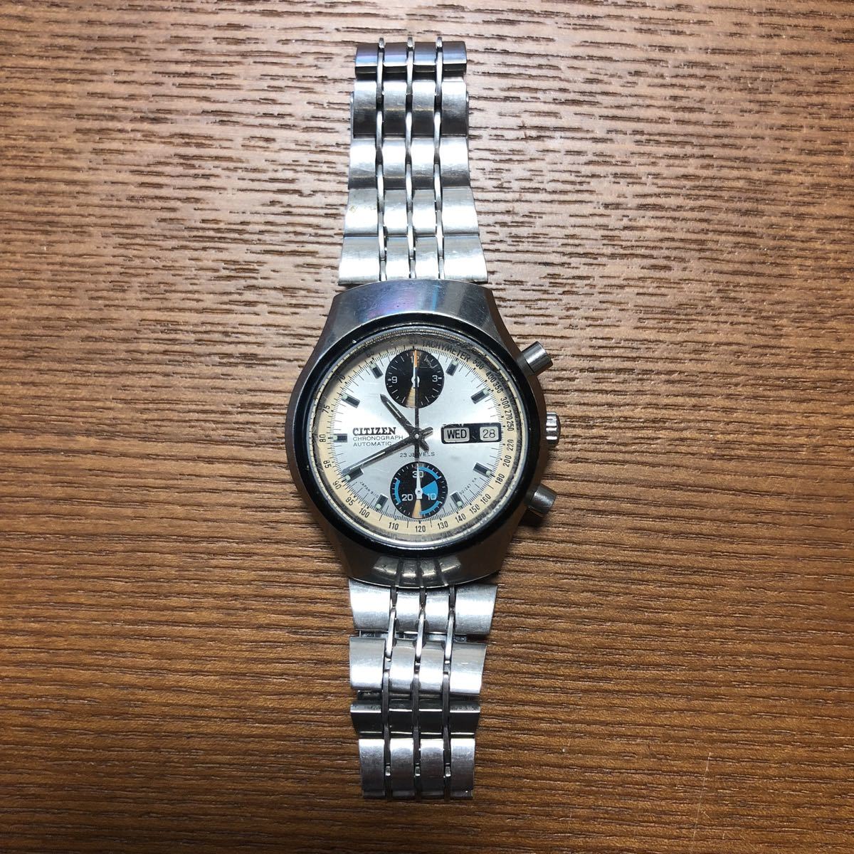 △腕時計CITIZEN AUTOMATIC シチズン クロノグラフ 23石△自動巻き/4 