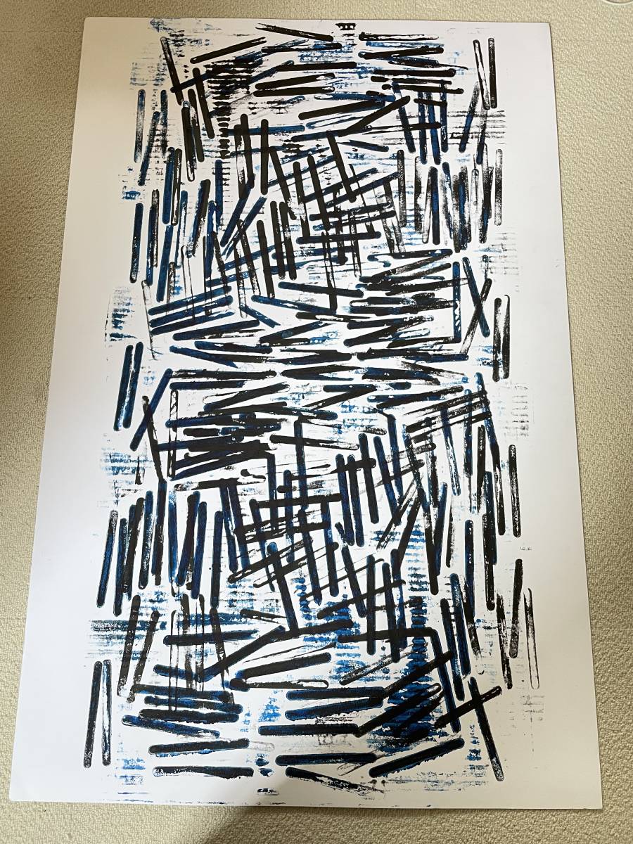 NIADartcenter gallery購入 抽象画 原画 コラグラフィー 版画 