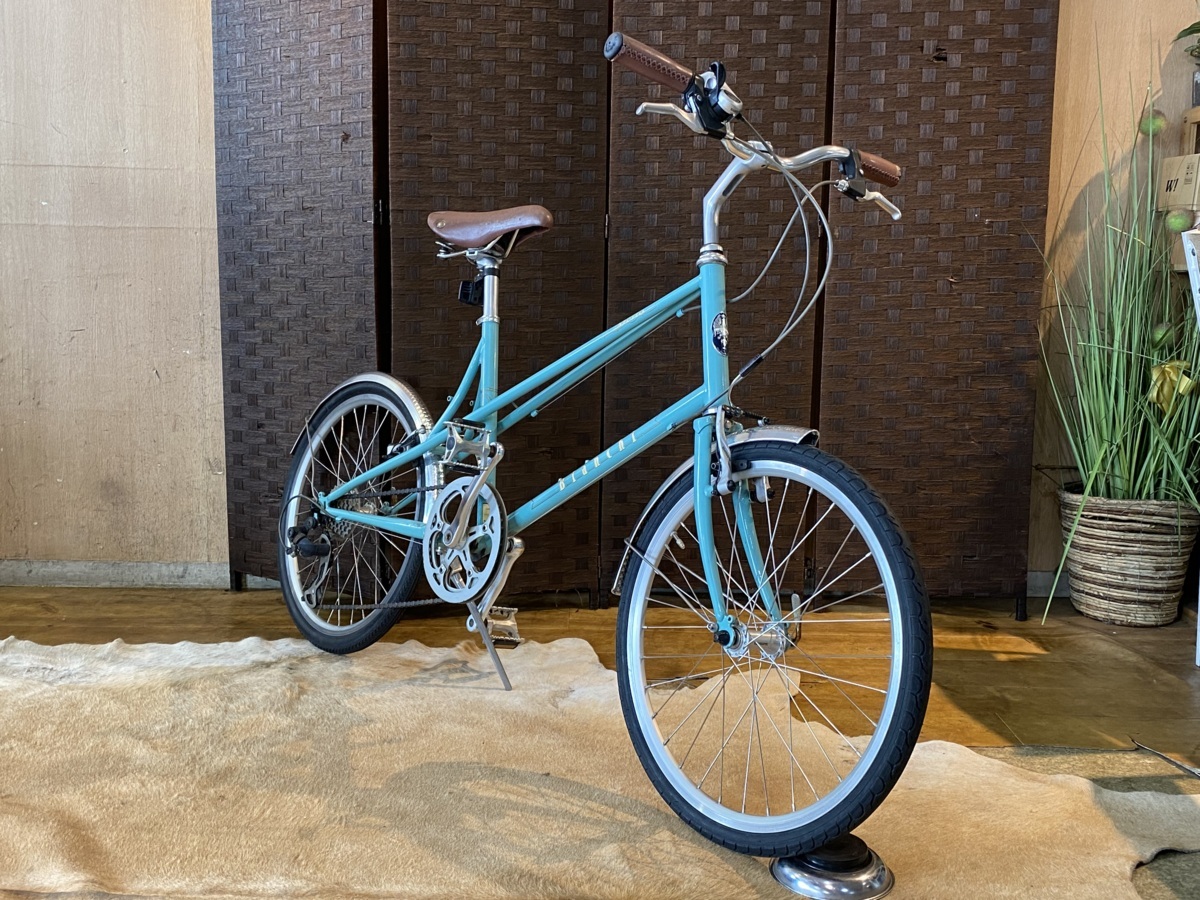 □BIANCHI MERLO ビアンキ メルロー 20インチ チェレステ ミニベロ 7速