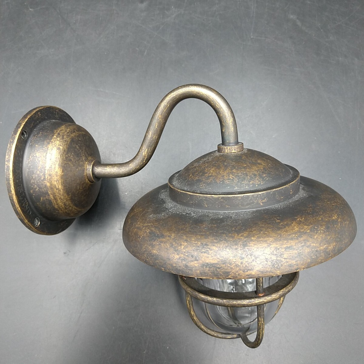 [80ｍ48] 船舶ランプ 屋外用照明器具 アンティークライト LED ミニクリプトン電球 屋外用 照明　ゴーリキアイランド インテリア レトロ