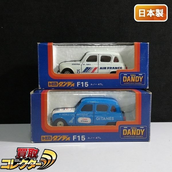 トミカダンディ　AIR FRANCE F15 ルノー4TL ミニカー mBM067a [日本製] トミカダンディ F15 ルノー 4TL 青 GITANES 白 AIR