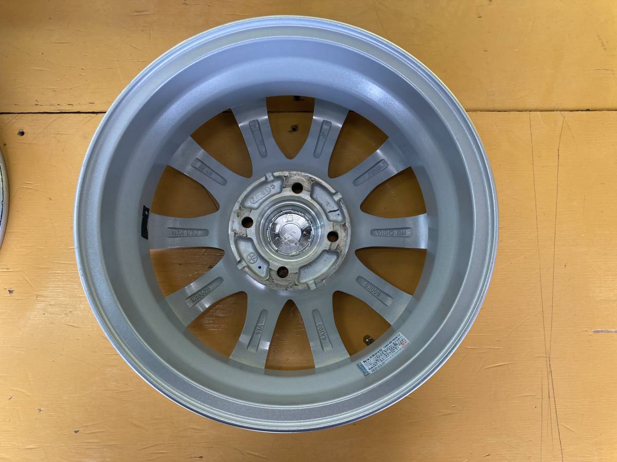 14インチアルミホイール4本❗️ weds RAVRION RS01 引き取り希望 ☆ウェッズ ラブリオン RS01 14インチ アルミ ホイール 4.5J +45 4穴