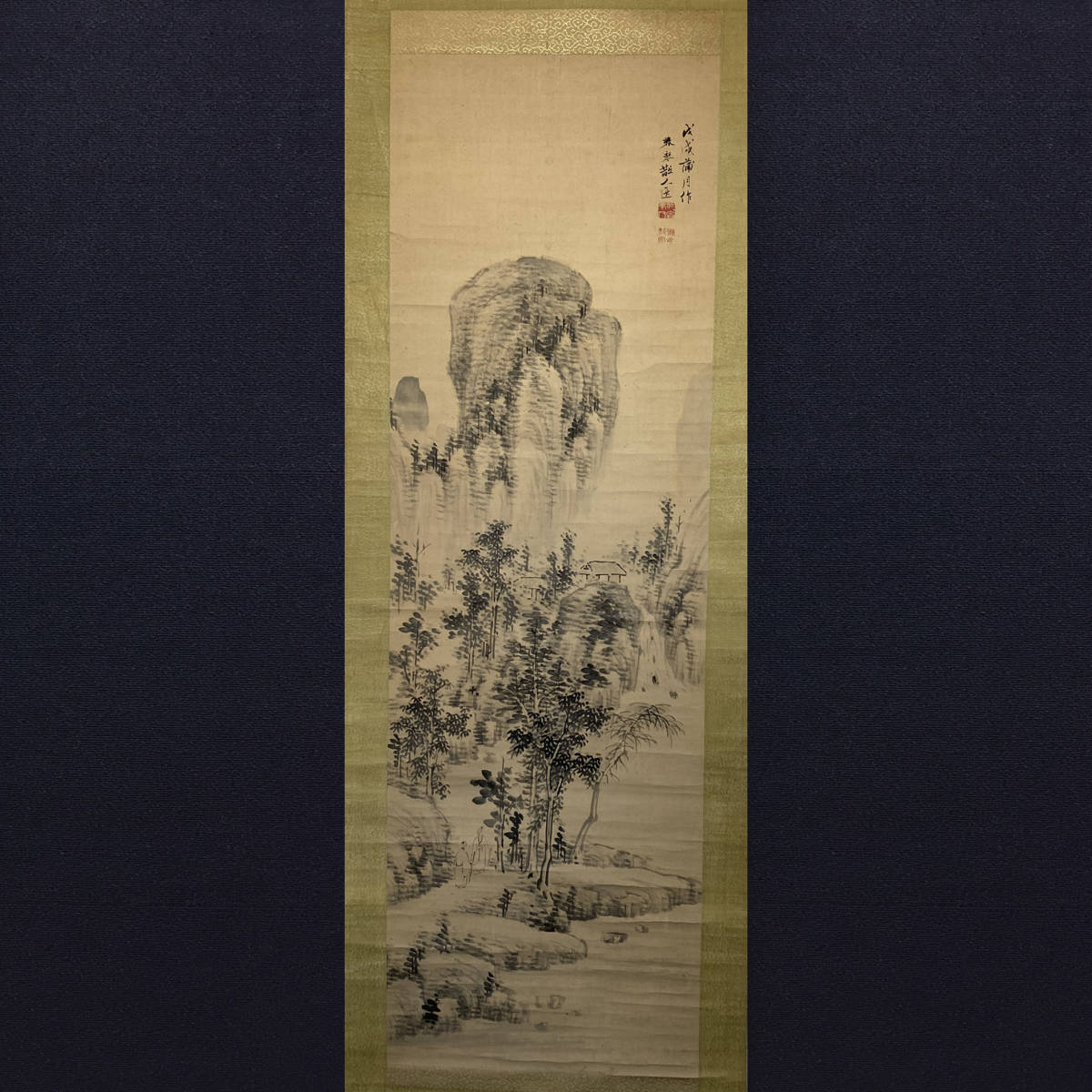 全国無料，全国無料，HOT】 【芸】浦上春琴（渓山訪友図）江戸後期 