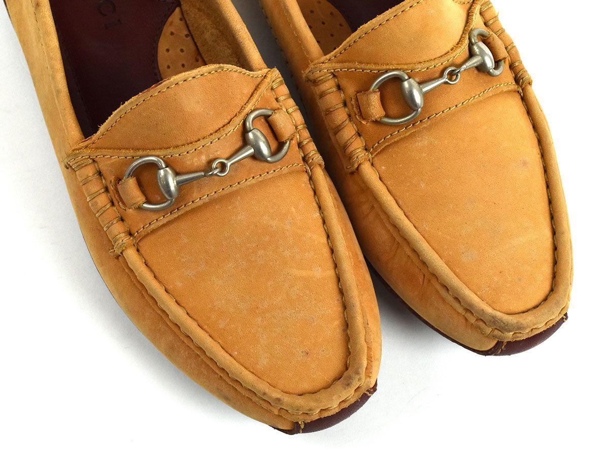 121707☆ GUCCI グッチ ビットローファー ドライビングシューズ ホース 