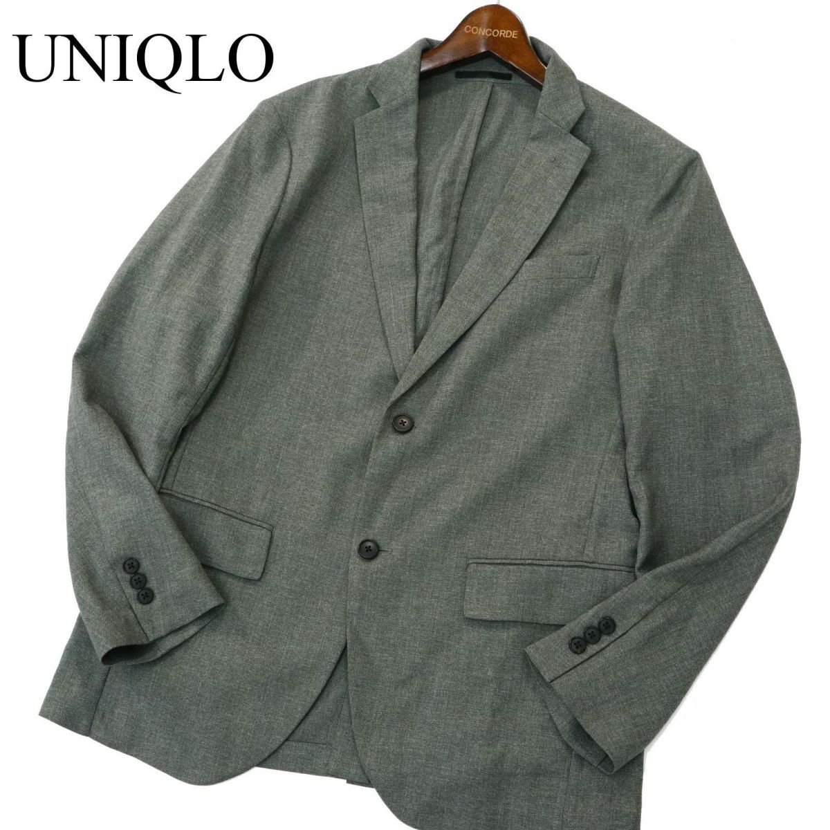 Uniqlo ユニクロ 春夏 感動ジャケット Slim Fit ウールライク アンコン テーラード ジャケット Sz L メンズ グレー t 3 M ジャケット 上着 売買されたオークション情報 Yahooの商品情報をアーカイブ公開 オークファン Aucfan Com