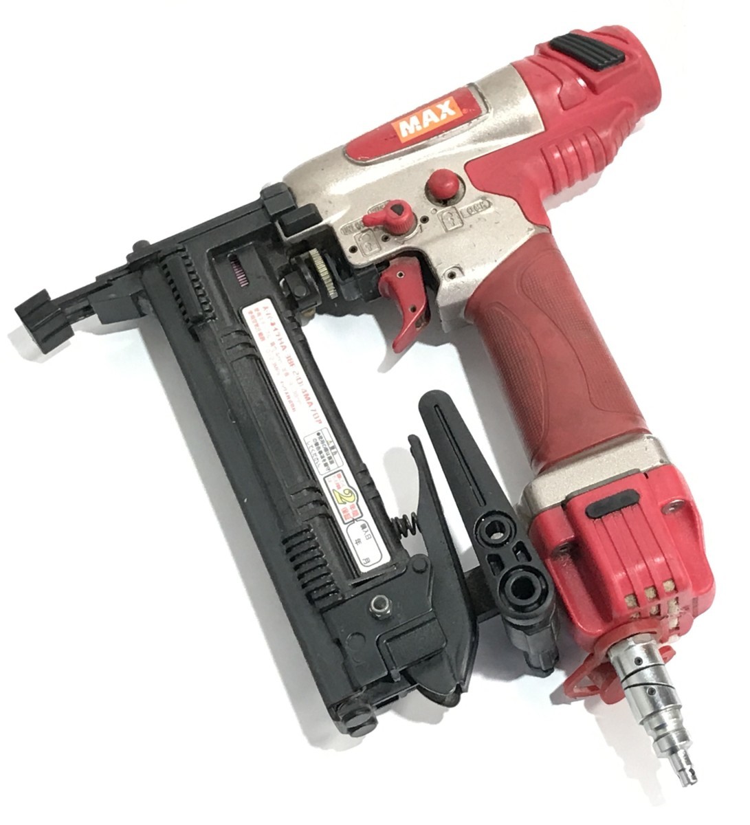 ■動作確認動画有り MAX マックス 高圧 ステープル用 スーパーネイラ HA-38F2(D)/4MAフロア エアネイラ エアタッカ 中古品 h0328-2-4.5b