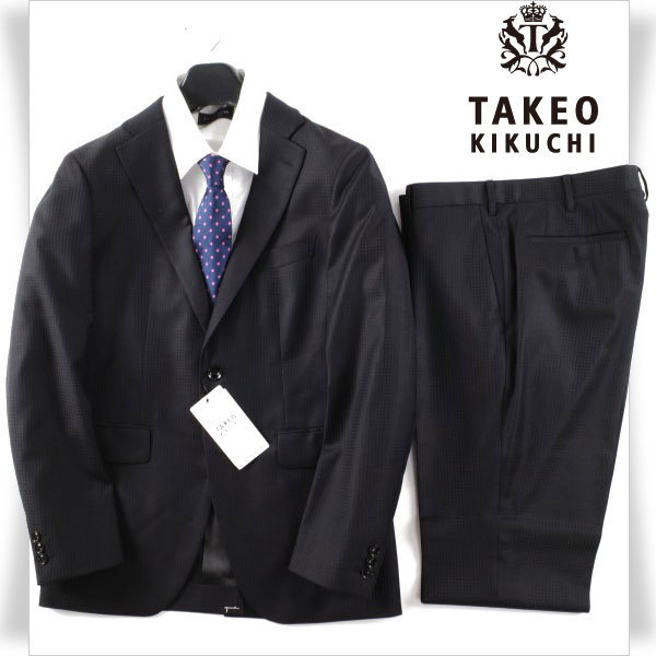 本物保証，最新作 1円 定価7.5万 タケオキクチ TAKEO KIKUCHI 春夏 シャドーハウンドトゥーススーツ L ブラック 黒 ノータック 正規店本物 4829(Lサイズ)｜売買されたオークション情報、yahooの商品情報をアーカイブ Lサイズ