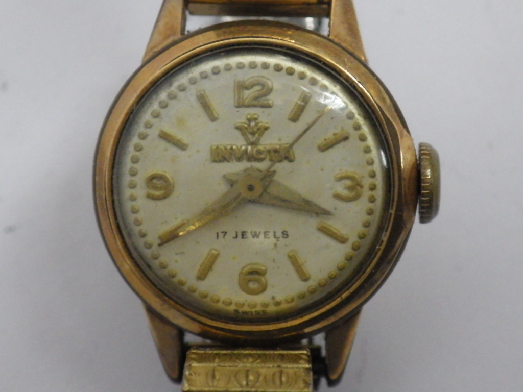 稼働品 INVICTA インヴィクタ 手巻き時計 レディース(アナログ（手巻き  