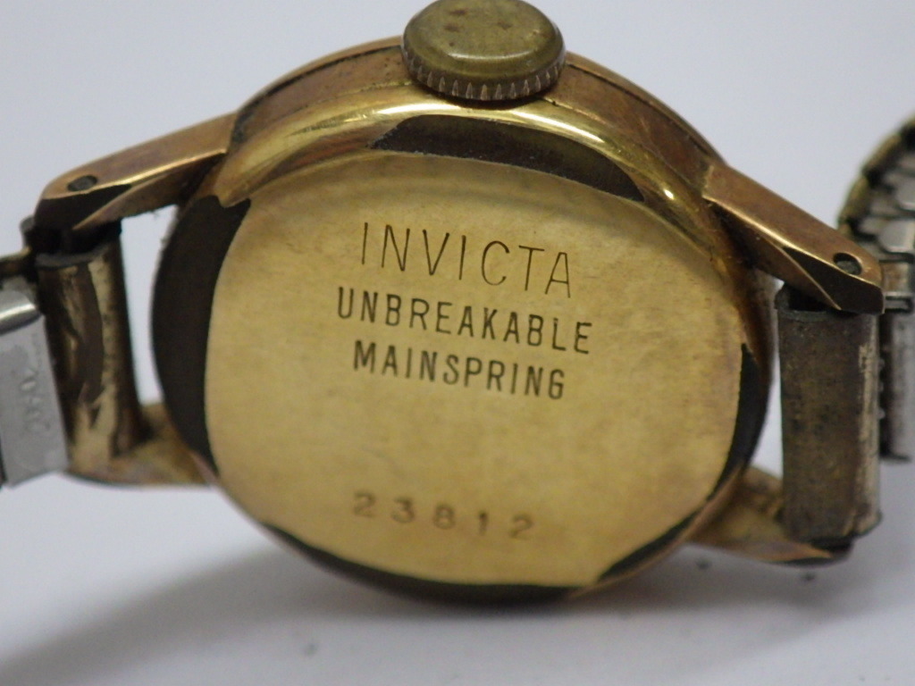 稼働品 INVICTA インヴィクタ 手巻き時計 レディース(アナログ（手巻き  