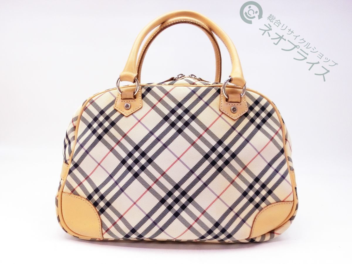 Burberry ノバチェック ボストンバッグ 旅行用 ◇Y5566 BURBERRY バーバリー ノバチェック ナイロン レザー ミニ