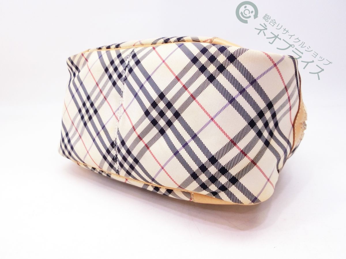 ◇Y5566 BURBERRY バーバリー ノバチェック ナイロン レザー ミニ