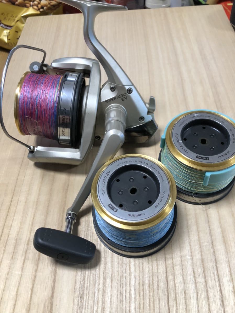 SHIMANO SUPER AERO EV シマノ スーパーエアロ EV スプール2個付き PE