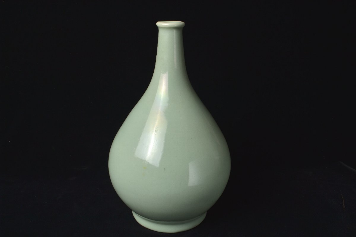 鍋島青磁 伊万里青磁 瓶 江戸時代 】(青磁)｜売買されたオークション