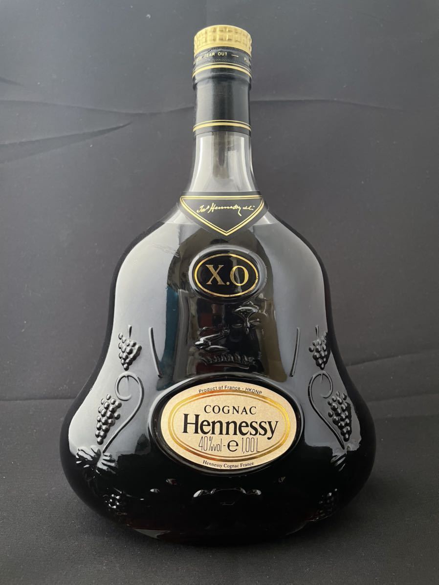 2281】 Hennessy ヘネシー XO 金キャップ クリアボトル COGNAC