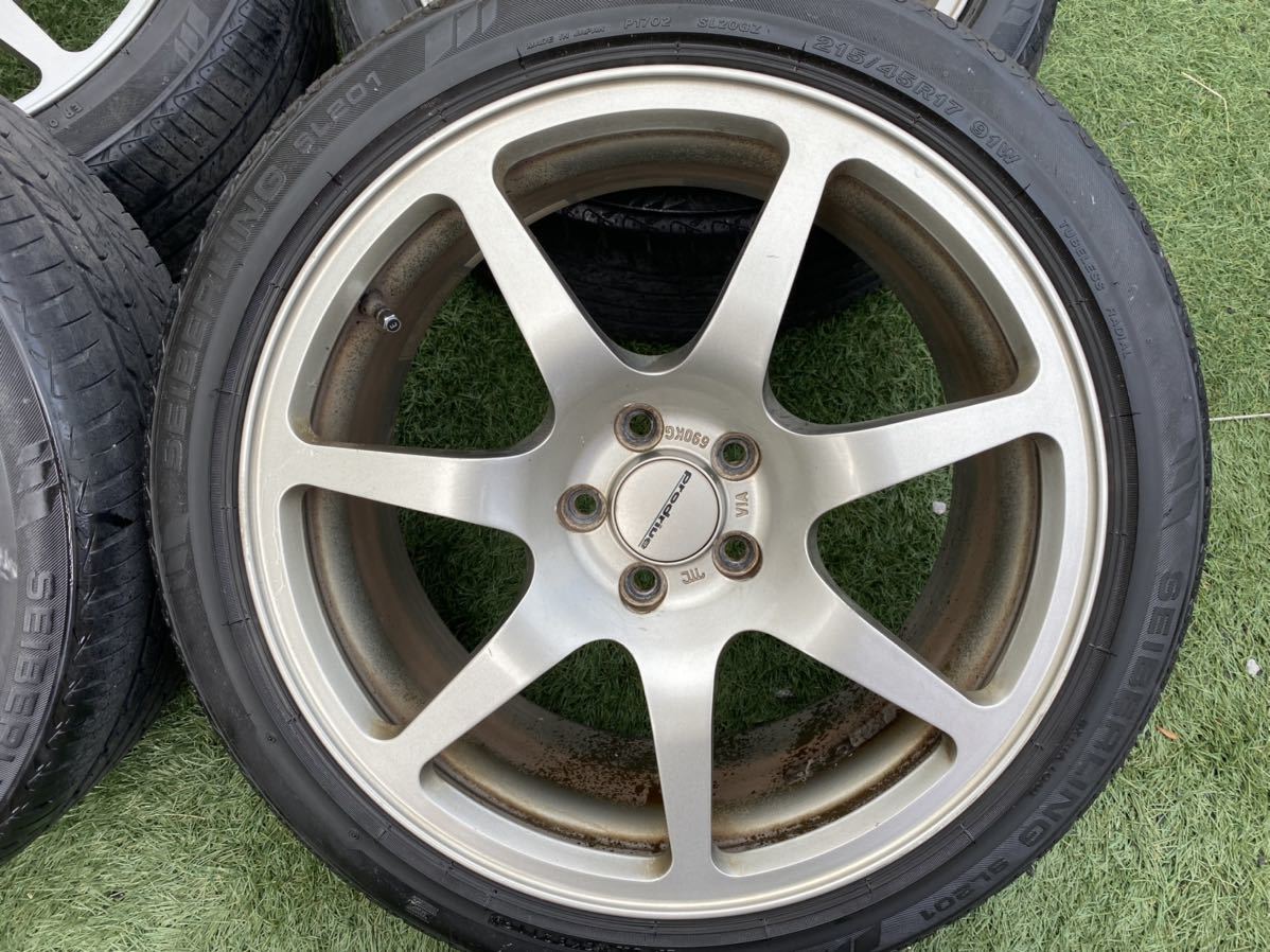鍛造 軽量 Prodrive GC-07C プロドライブ 5H-100 17インチ 7.5J 215