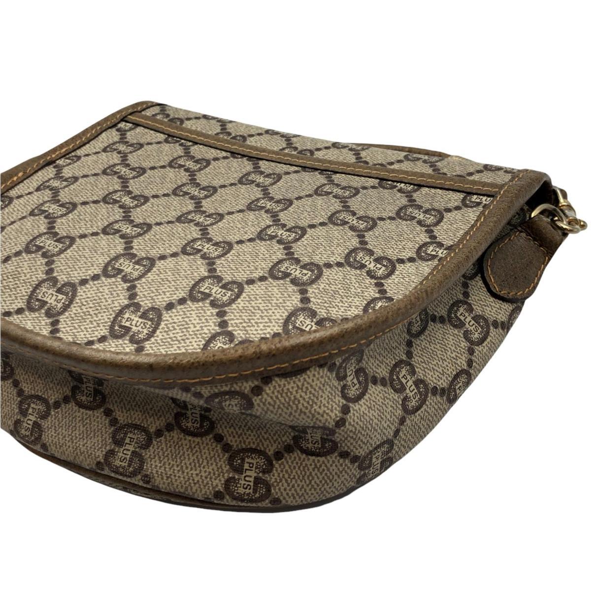 GUCCI オールドグッチ グッチプラス ショルダーバッグ ポーチ PVC 