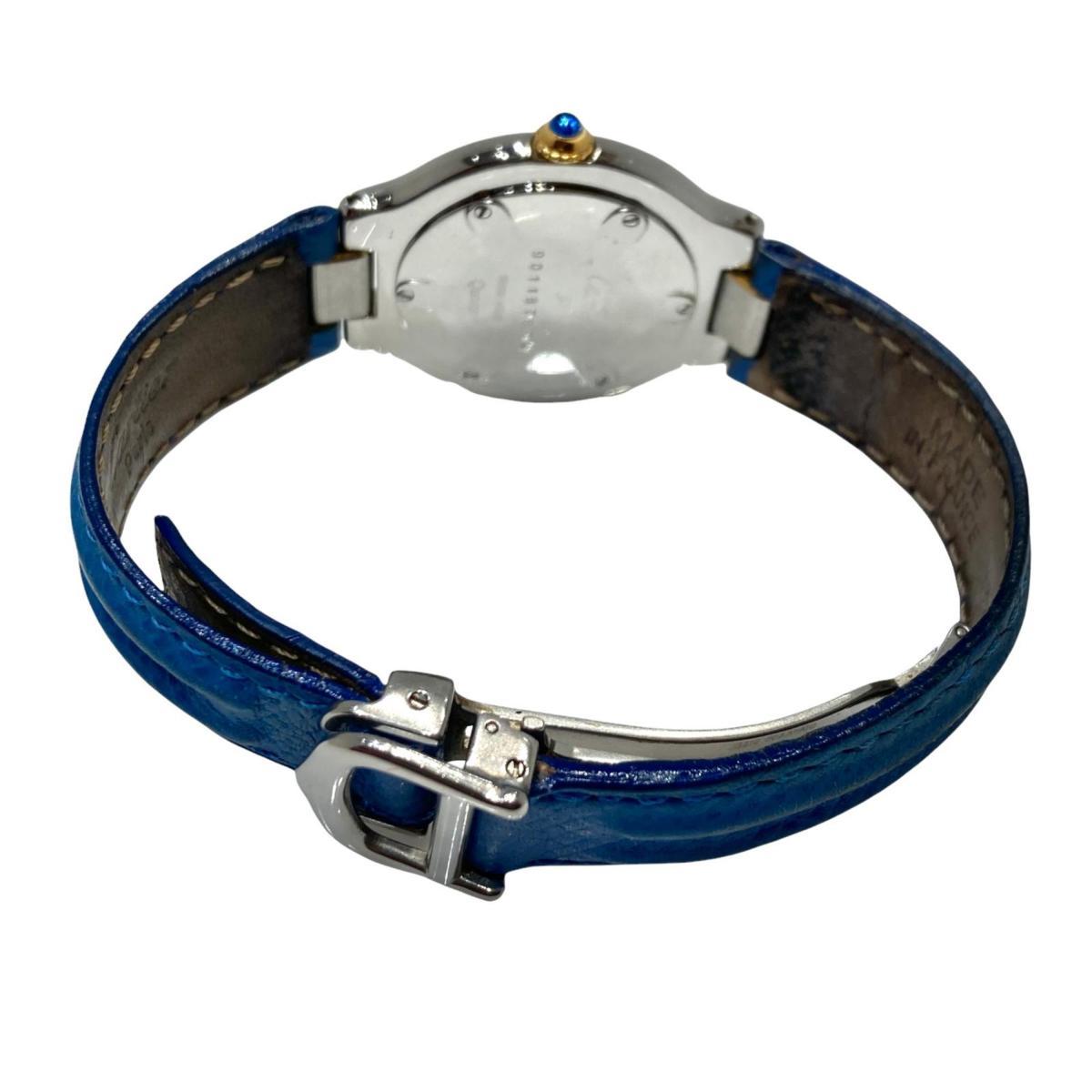 1円 CARTIER カルティエ マスト21 マストヴァンティアン SS×革ベルト 