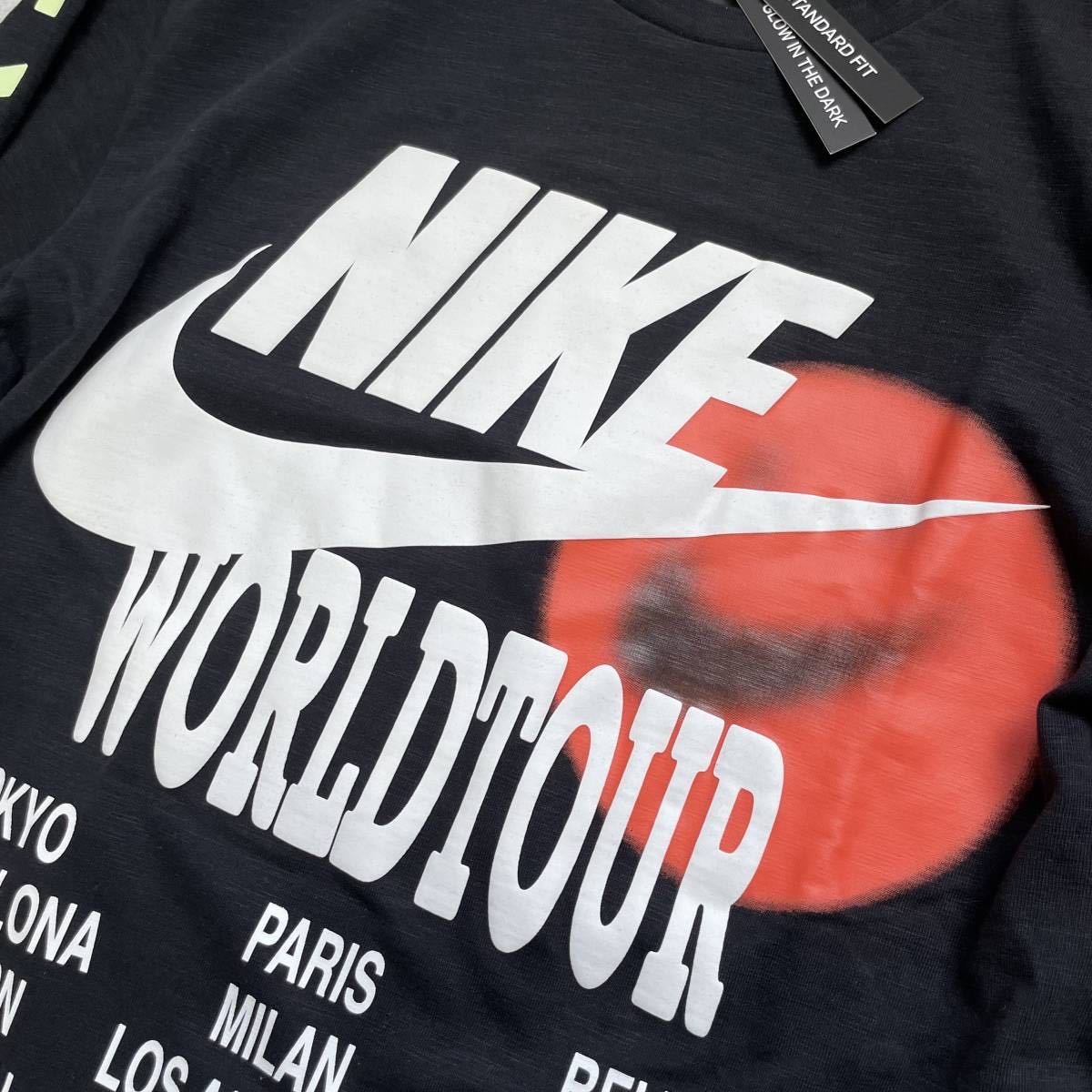 【レア】ナイキ　ワールドツアー　ブラック　ロゴ刺繍　XL 格安送料】新品未使用 NIKE XLサイズ ナイキ WORLD TOUR NSW ワールド