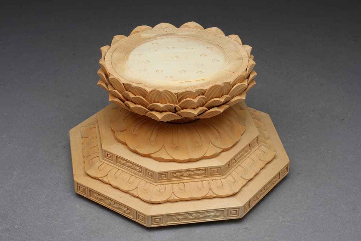 EA911 細密彫刻 木彫虚空蔵菩薩坐像 全高22.8cm/仏高11.2cm・木彫千手