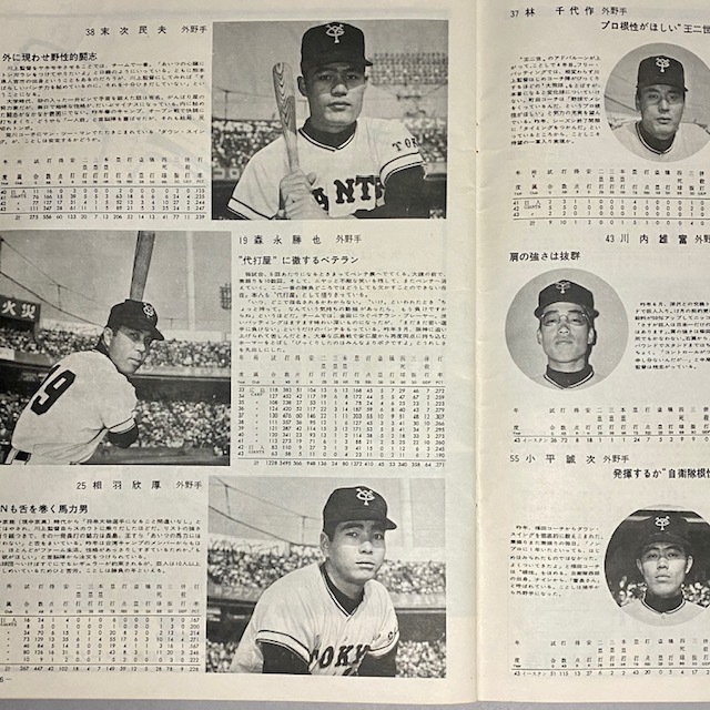 週刊読売 あなたとジャイアンツ 長嶋茂雄 王貞治 プロ野球 イヤー