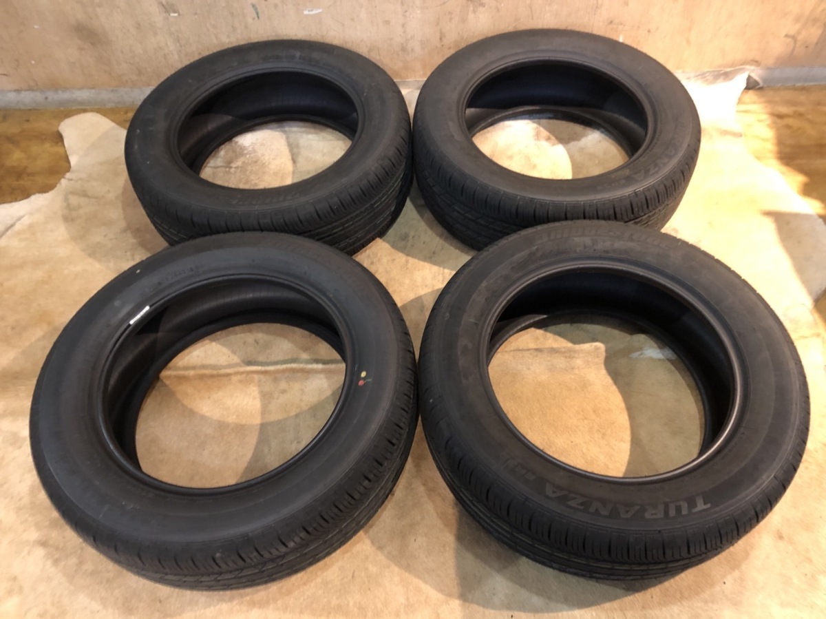 □ ブリヂストン TURANZA ER33 205/60R16 2021年 16インチ 夏タイヤ 新車はずし 夏タイヤ 4本組 札幌発 T-864