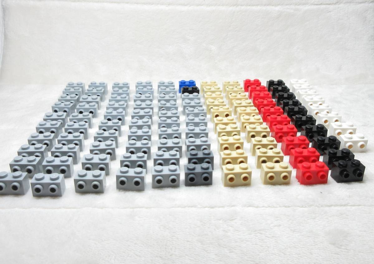 LEGO☆105個 側面 2ポッチ 1×2 ブロック パーツ 同梱可能 レゴ シティ 