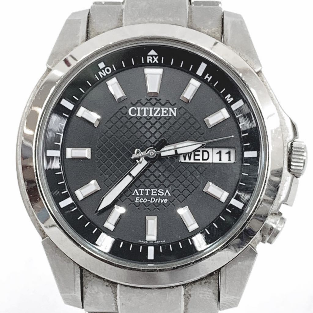 時計動作確認済み CITIZEN シチズン アテッサ エコドライブ 電波 