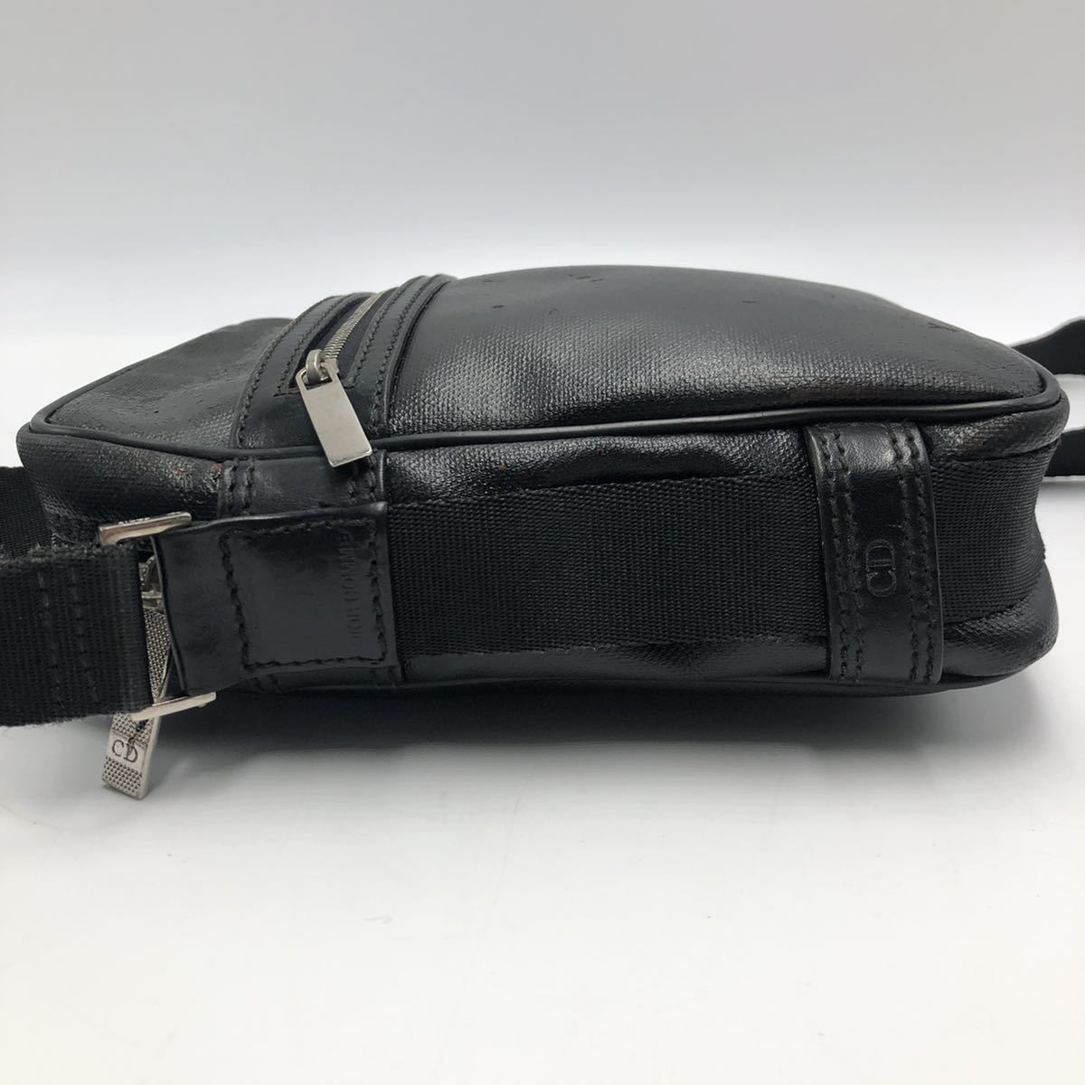 1円《極美品》 Dior HOMME メンズ ショルダーバッグ スクエア型 斜 