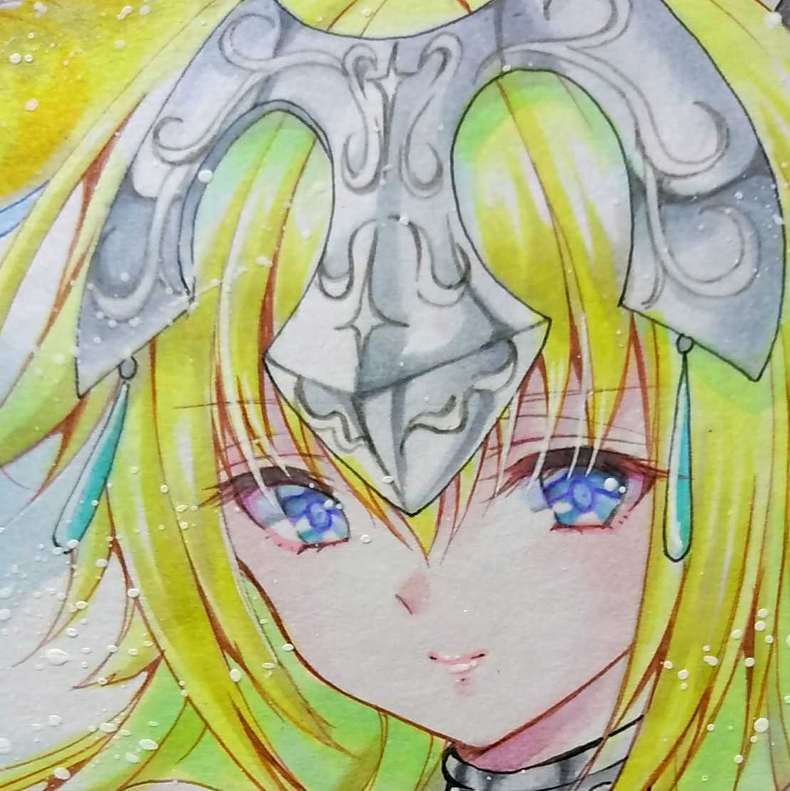 FGO ジャンヌダルク　色紙 Order FGO Fate⁄Grand ジャンヌ・ダルク 色紙 ミニ色紙 ジャンヌ 一番