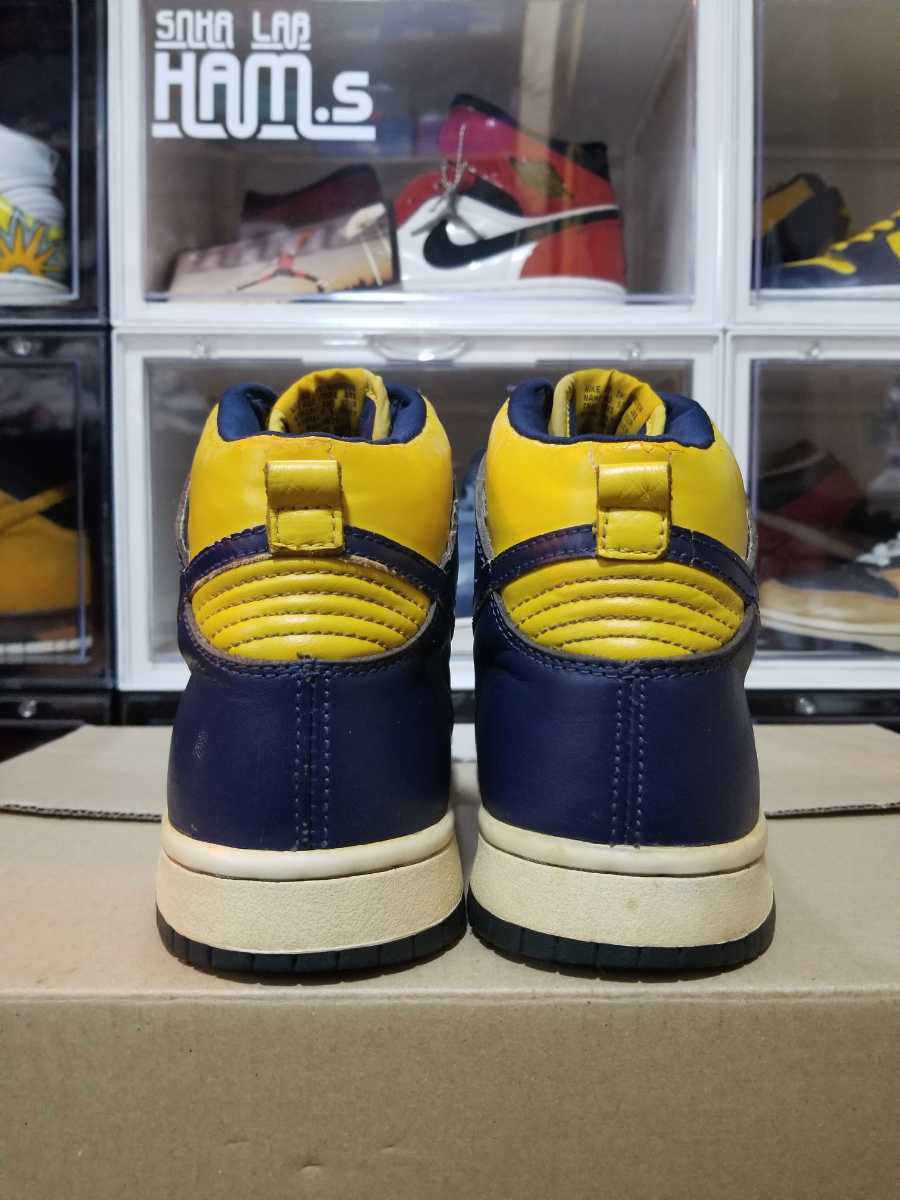 98 NIKE DUNK HIGH LE “復刻カレッジカラー 紺黄 471カラー”VARSITY 