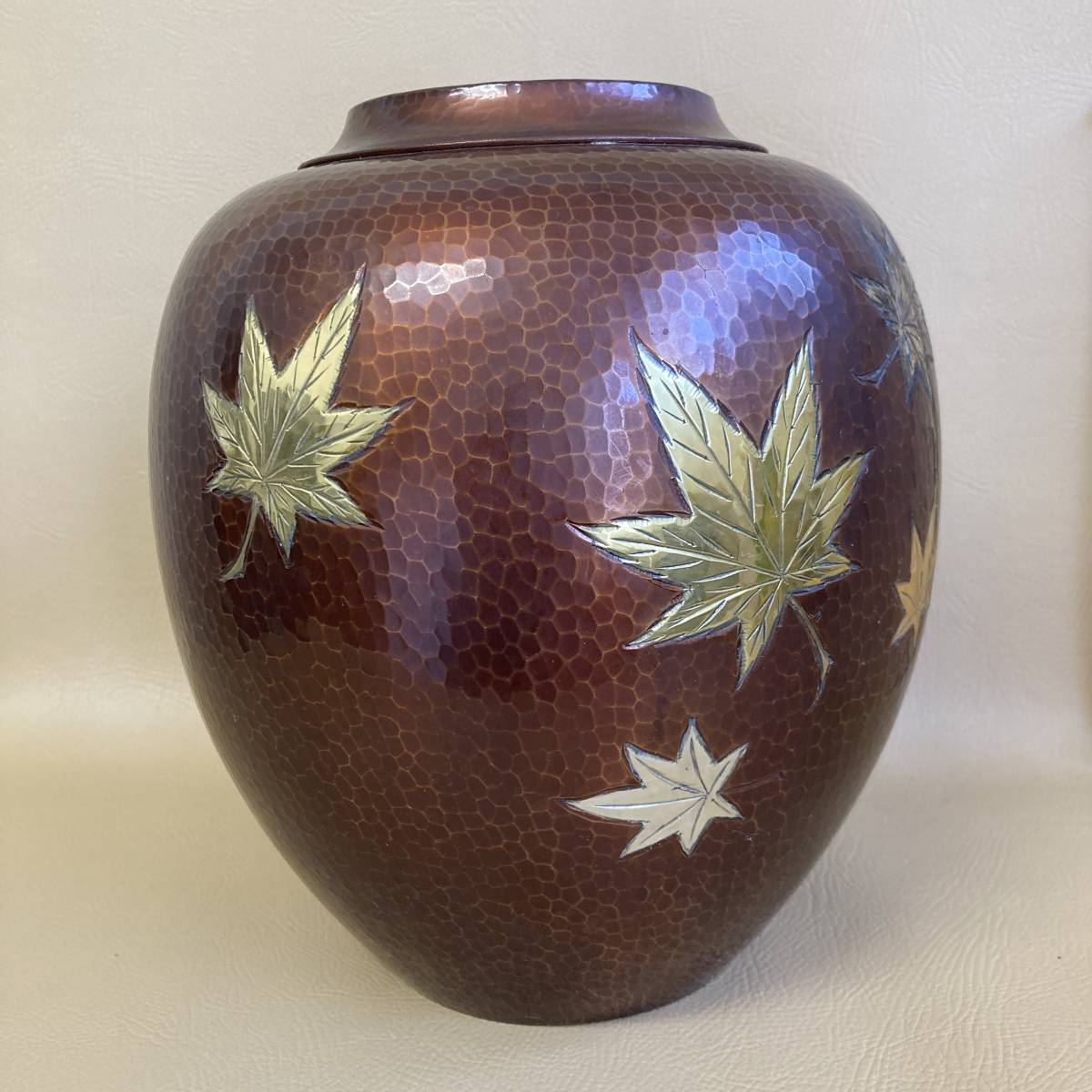B1BP0302☆広島県伝統的工芸品指定 久芳堂造 廣陵 - 花瓶 久芳堂