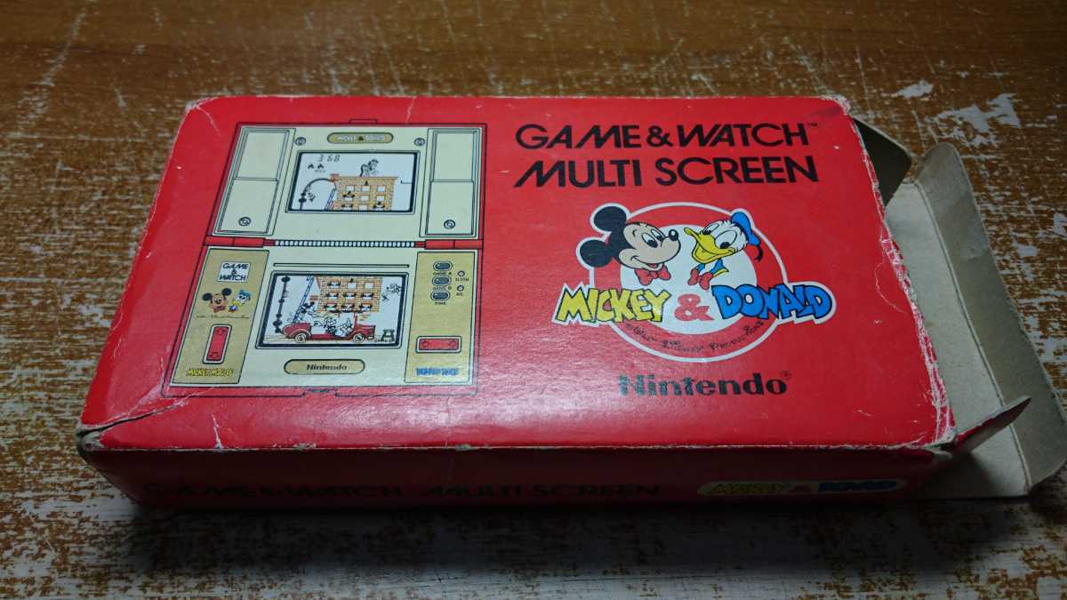 GAME&WATCH ゲームウォッチ 任天堂 MULTI SCREEN ミッキー&ドナルド 箱