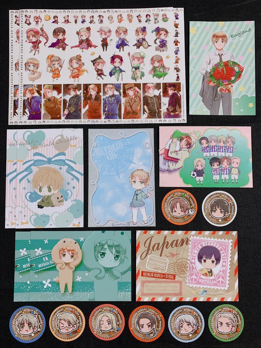 100円スタート Axis Powers ヘタリア ポストカード ステッカー18枚 イタリア ちびたりあ ドイツ ドイツ猫 日本 アメリカ ちびめりか ヘタリア 売買されたオークション情報 Yahooの商品情報をアーカイブ公開 オークファン Aucfan Com